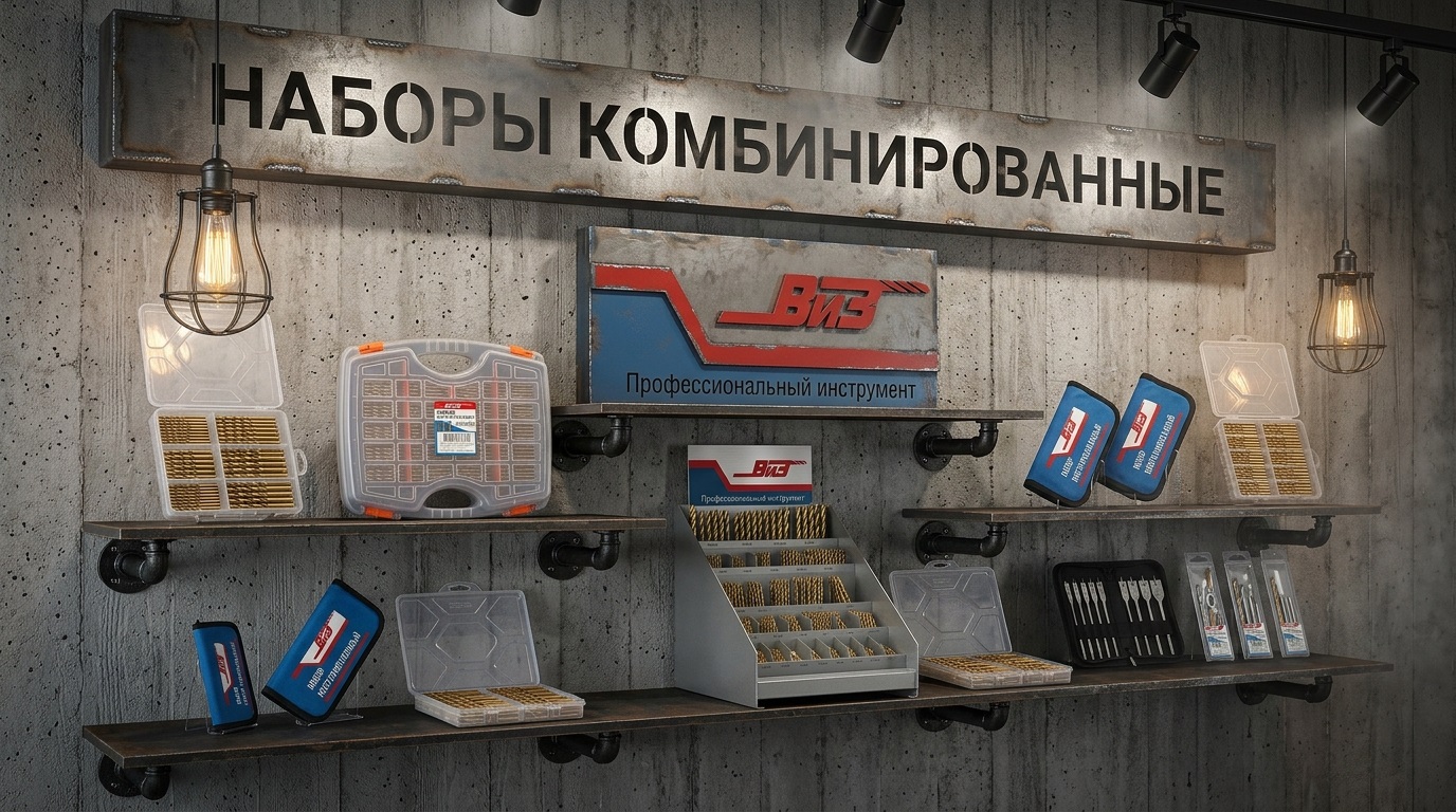 Наборы сверл комбинированные ВИЗ